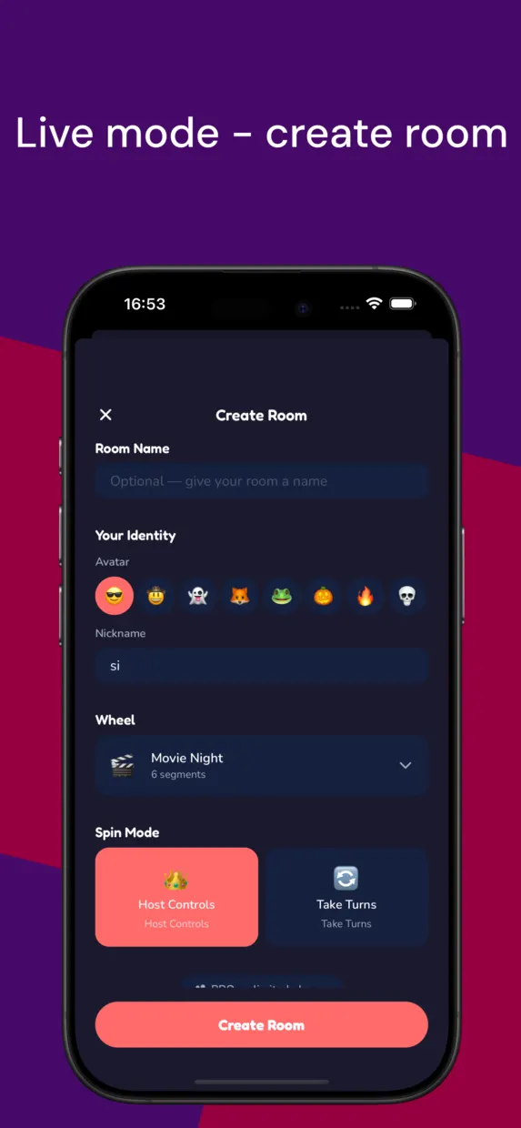 Create a room